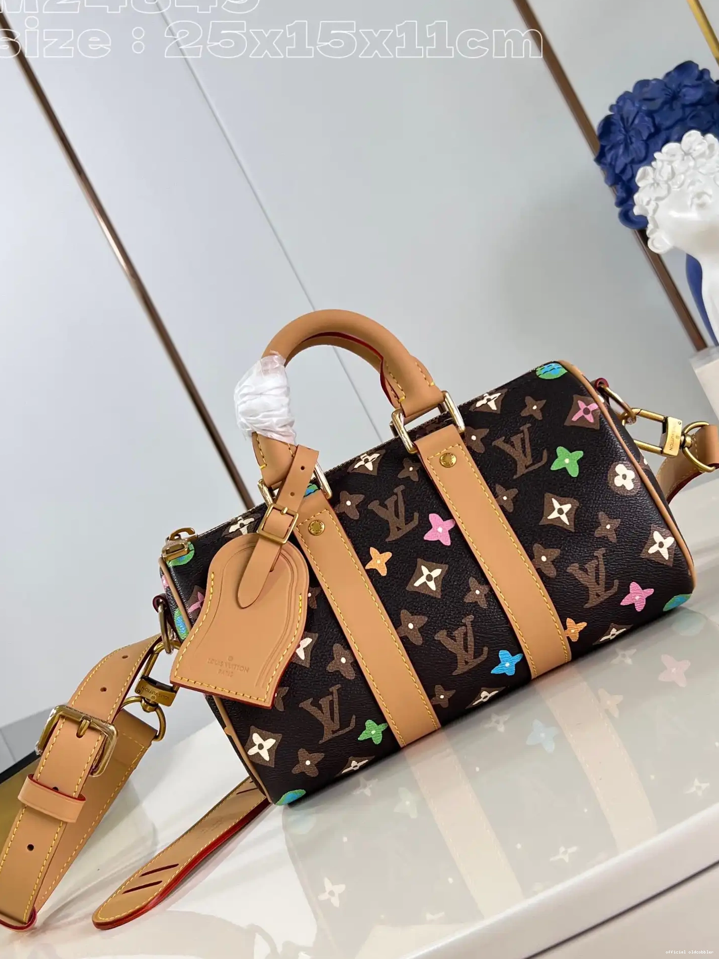Official oldcobbler LOUIS KEEPALL VUITTON 25 BANDOULIÈRE 0705